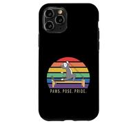Reformer Pilates gato amante LGBT divertido animal Paws Pose Pride Carcasa para iPhone 11 Pro