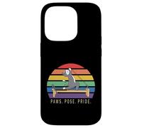 Reformer Pilates gato amante LGBT divertido animal Paws Pose Pride Carcasa para iPhone 14 Pro