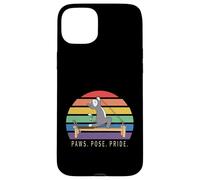 Reformer Pilates gato amante LGBT divertido animal Paws Pose Pride Carcasa para iPhone 15 Plus