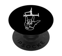 Reformer Pilates lenguaje de señas ASL I Love You Hand PopSockets PopGrip Adhesivo