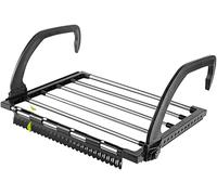 REFORUNG Tendedero Balcón Barandilla Negro Tendedero de Radiador Plegable de Acero Inoxidable Colgadores de Ropa para Balcones para Colgar Calcetines Ropa en Balcón Baño - 40 * 32 cm