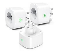 Refoss Enchufe Inteligente 16A 3840W, Compatible con Alexa y Google Assistant, WiFi Smart Plug con Aplicación de Control Remoto para iOS y Android, 3 PCS