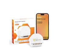 Refoss Interruptor Inteligente WiFi, Mini Interruptor Luz de Pared Conmutador 1 Gang, Inteligente Módulo y Relé Temporizador Control Remoto Compatible con HomeKit Siri Alexa Google Home, 1 Pieza