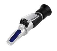 Refractómetro anticongelante cuatro en uno para refrigerante, líquido limpiaparabrisas, ácido de batería y solución de urea con ATC, rango de -50 a 0 °C con compensación automática de temperatura