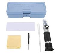 Refractómetro Brix, 3 en 1 refractómetro de uva y alcohol RHW25 ATC 0-25% Vol 0-40%Brix 0.22 Refractómetro de vino Medidor de alcohol para elaboración de vino, elaboración de cerveza, fruta, contenido