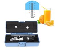 Refractometro Brix Digital De Mano Con Atc, Refractometro De Azucar, Medición Del Contenido De Azúcar Portátil De Mano, Medidor De Concentracion 0-90% Para Cerveza Elaboracion De Vino