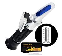 Refractómetro Cerveza Mosto Refractómetro, Doble Escala - SG 1.000-1.120 y Brix 0-32% para Cerveza Mosto con ATC Función