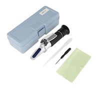 Refractómetro Cheotime con ATC, medidor de concentración de 0-20% con probador de azúcar de compensación de temperatura para el jugo de cerveza de miel Medición del vino