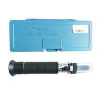 Refractómetro de alcohol portátil W50 de 0 a 80% ATC, medidor de alcoholímetro, comprobador de contenido de licor y vino con caja de venta minorista