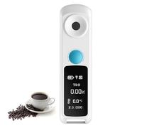 Refractómetro de café, probador de concentración digital, portátil con medición de velocidad 2S, precisión del 0,03% para jugos, frutas, verduras y cafés