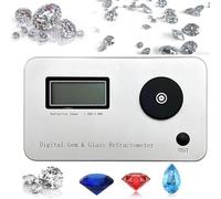 Refractómetro de piedras preciosas con pantalla LCD, herramienta probadora de joyas para diamantes y jade, error de medición ± 0,005, índice de refracción 1,300-3,000