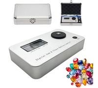 Refractómetro de piedras preciosas, probador de joyas, herramientas de identificación, índice de refracción 1.300-3.000, con pantallas LCD, for joyería, oro, plata y diamantes.