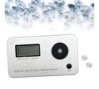 Refractómetro de piedras preciosas, probador portátil de joyas con error de medición ± 0,005, precisión 0,001, índice de refracción 1,300-3,000, ideal para identificación de gemas