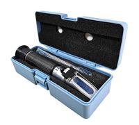 Refractómetro de salinidad Aqueous Lab para Agua del mar y Acuario de Agua Salada, 0-100 PPT con compensación automática de Temperatura