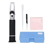 Refractómetro de salinidad Refractómetro de Agua Salada Probador de salinidad ATC portátil Escala Dual 0-100 PPT 1.000-1.070 para acuarios Piscicultura Monitoreo Marino Hecho de