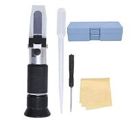 Refractómetro de Vino 3 en 1 Aleación de Aluminio Brix Multifuncional Duradero portátil pequeño para muestreo de reactivos industriales