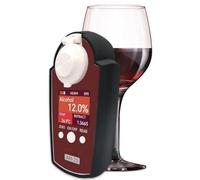 Refractómetro del medidor de concentración de vinos, Probador de refractómetro de vinos, Instrumento portátil de prueba de vino de alcohol de mano, Medidor de densidad del hidrómetro de vino digital