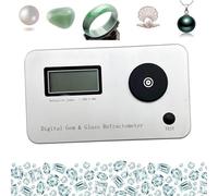 Refractómetro digital de piedras preciosas, herramienta probadora de joyas, identificación precisa de diamantes y jade, índice de refracción 1.300-3.000, error de medición ± 0.005, para uso en joyas