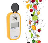 Refractómetro Digital Inteligente Brix, Fácil Calibración, Alta Precisión, Refractómetro de Azúcar Portátil para Medición Brix de Frutas y Elaboración de Cerveza Casera, Agricultura, Horticultura
