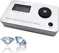 Refractómetro digital, probador portátil para piedras preciosas, medidas precisas ± 0,005, índice de refracción 1,300-3,000