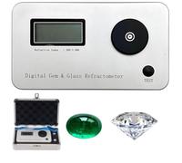 Refractómetro Digital, Refractómetro Digital Para Piedras Preciosas Con Pantallas Lcd, índice De Refracción 1.300-3.000, Error: + -0.005, Precisión: 0.001, Para Joyería, Jade, Cristal