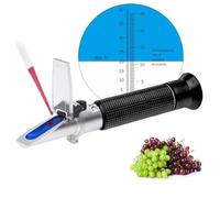Refractómetro for vino Elaboración de cerveza Medición del contenido de azúcar en el jugo de uva original y predicción del grado de alcohol en el vino 0-40% Alcohol 0-25%