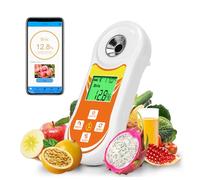 Refractómetro Inteligente Brix, Probador Digital YINMIK Brix (0-60%), Medidor de Temp de Azúcar con ATC, Medidor Portátil Brix para Frutas, Café, Jarabe de Arce, Jugos, Alimentos y Vegetales