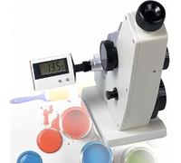 Refractómetro monocular para una medición precisa del índice de refracción, herramienta de laboratorio digital con calibración automática de nitidez