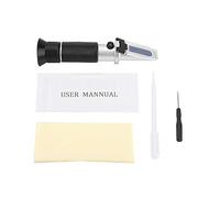 Refractómetro portátil profesional de mano Brix Refractómetro 0 ~ 20% específico para alimentos, cerveza, leche, frutas, jugo, azúcar, probador