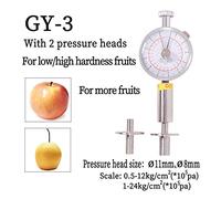 Refractómetro, Probador de dureza de fruta de puntero portátil, penetrómetro de la fruta for esclerómetro de frutas(GY-3)