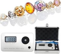 Refractómetro probador de joyas, índice de refracción 1.300-3.000, identificación precisa de piedras preciosas para oro, plata y diamante
