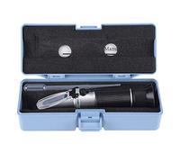 Refractómetro profesional de 0 a 32% de Brix, medidor de azúcar para cerveza, jugo de fruta y vino, con compensación automática de temperatura, mango emborrachado y lecturas de