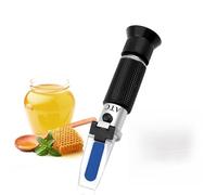 Refractómetro, Refractómetro de Humedad for Miel portátil, medidor concentración Agua y del 10 al 30%, Herramienta Apicultura, comprobador refracción con ATC