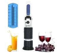 Refractómetro, Refractómetro for mosto de cerveza, concentración de azúcar en vino, 0-32%, refractómetro for elaboración de cerveza, medidor de relación específica de 1.000-1.120