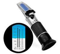 Refractómetro, Refractómetro for mosto de cerveza, vino, refractómetro ATC SG 1.000-1.130 y 0-32% for refractómetro de azúcar, vino, cerveza, fruta