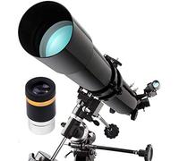 Refractor Astronomical Telescope,80MM Aperture 900mm Telescope,Telescope for Kids Beginners and Adult,Great Astronomy for Kids to Explore Moon Space YangRy