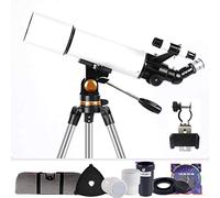 Refractor astronómico de 80 mm, monoscopio astronómico para niños, monocular para Principiantes, telescopio de observación, decoración del hogar, Blanco, H
