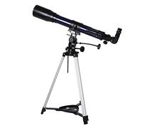 Refractor astronómico de 80 mm para Principiantes, Adultos y niños, monocular con trípode y oculares de Altura Ajustable, Color Negro.
