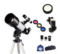 Refractor astronómico Espacial para niños y Adultos, monocular Compacto de 50-100 mm, Color Blanco, para Principiantes