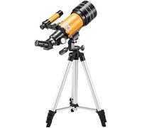 Refractor astronómico Profesional para niños de 70 mm, 50 aumentos, con trípode, Juguetes educativos, 20, 18 y 42 cm.