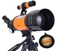 Refractor de 70 mm, Apertura de 70 mm, Montura AZ de 400 mm, con trípode Ajustable y Filtro Lunar para niños, Adultos y Principiantes en astronomía.
