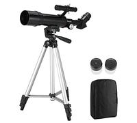 Refractor de Viaje Ultra HD, Refractor astronómico 50AZ con trípode y Mochila, óptica de Vidrio con Revestimiento Completo, para observar Las Estrellas y Las Aves. Doble Comodidad.