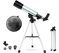Refractor óptico de Tubo astronómico para niños, 360 x 50 mm, para Principiantes, monocular para Exteriores, trípode de Aluminio y Filtro Lunar.