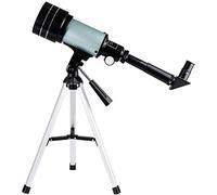 Refractor portátil para Adultos de 70 mm con trípode y buscador, óptica de Vidrio con Revestimiento Completo, Ocular de 1,5 aumentos y Lente Barlow de 3 aumentos.
