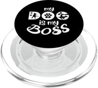 Refrán Divertido para Perros, Lindo Amante de los Cachorros, mi Perro es mi Jefe PopSockets PopGrip para MagSafe