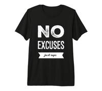 Refranes de Gimnasio Divertidos sin Excusas Solo repeticiones Levantamiento Gimnasio Entrenamiento Camiseta Premium