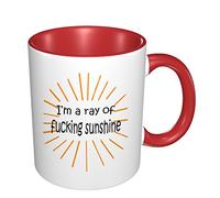 Refranes - Soy Un Rayo De Sol De Mierda Taza Con Asa Taza De Café Cerámica Tazas Para Cacao Amigo Zumo 330Ml