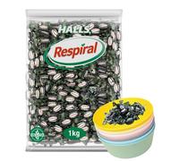 ¡Refresca tu día con Respiral! Caramelos Mentolados de 4 Sabores + Regalo de Cuencos IKEA KALAS - Ofrecido por UBOON (Regaliz y mentol)