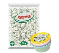 ¡Refresca tu día con Respiral! Caramelos Mentolados de 4 Sabores + Regalo de Cuencos IKEA KALAS - Ofrecido por UBOON (Eucalipto y mentol)