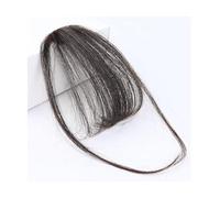 Refrescante Bangs Hair Clip In Bangs Cabello humano Wispy Bangs, Fringe With Temples Postizos para mujeres Clip On Air Bangs Flat Neat Bangs Hair Extension Ajustable